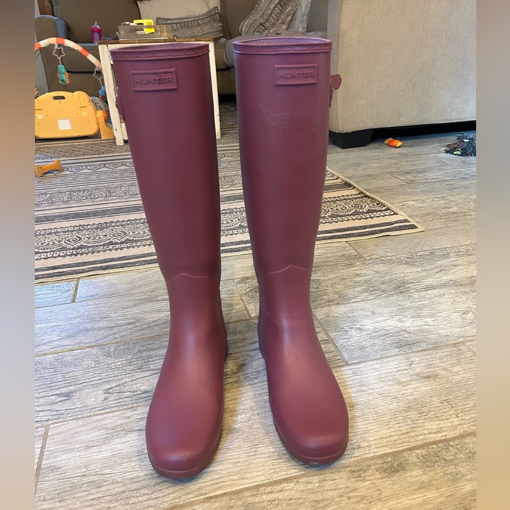 Hunter Womens refined rain boot
